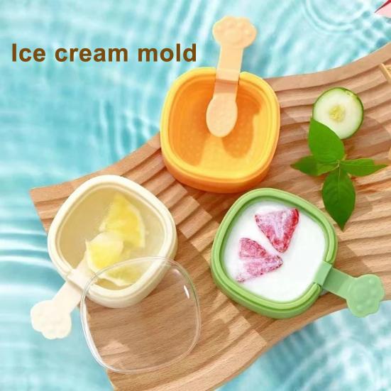 3Pcs Ice Cream Mold DIY Stackable Reusable Popsicle Maker Popsicle Mold