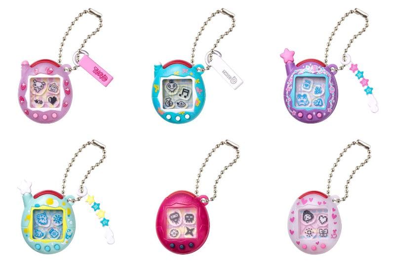 Tamagotchi Shaka Shaka Charm Collection 2 Set of 6 Gacha Gacha Capsule Toy [Complete Types]