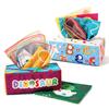 Fun Cartoon Unbreakable Cloth Book Ring Paper Tissue Box Toy - Montessori Baby Toys For 6-12 Months 1 Year Old Boy Girl