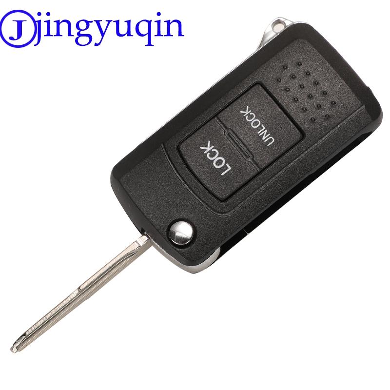 Jingyuqin Modified Flip Folding Car Key For Mitsubishi Lancer Outlander Pajero V73 Galant Fob Key Cover Case 2B