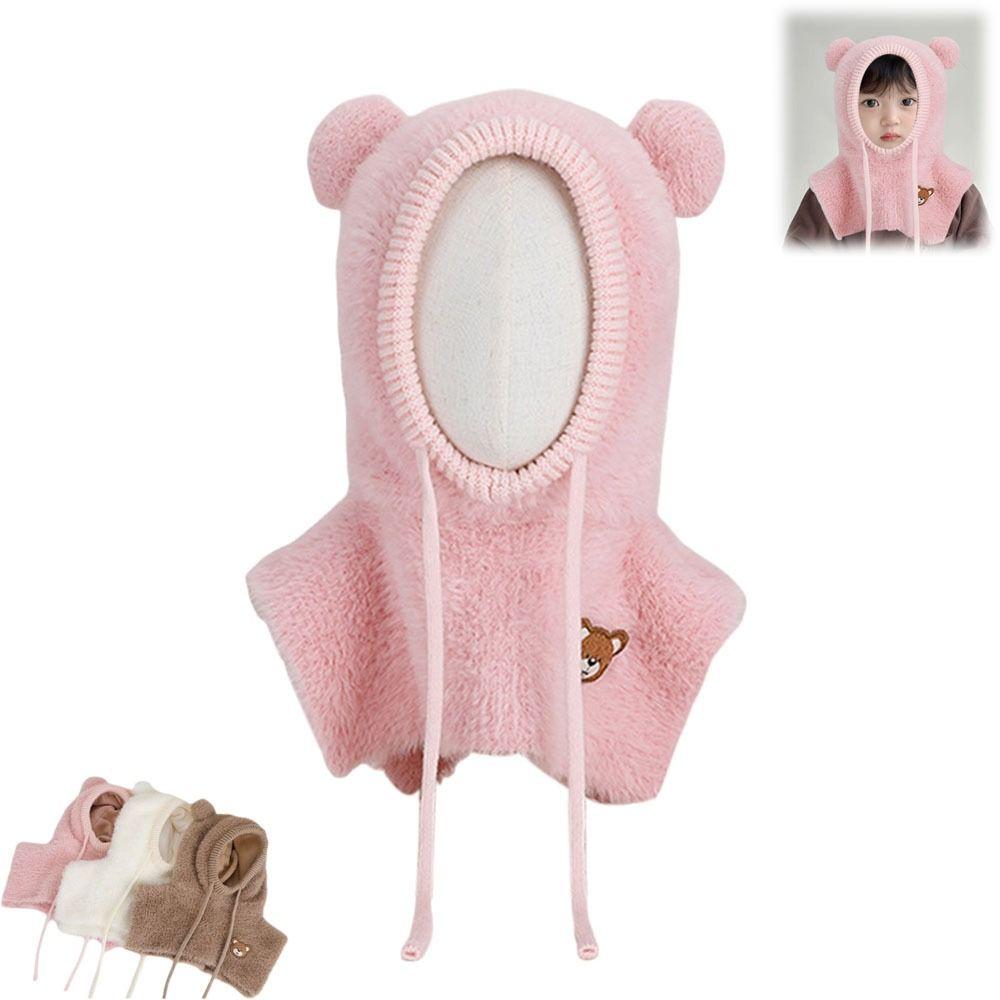 Coldproof Pullover Cap Shawl Kids Balaclava Hats Cute Ear Protection Hat Autumn Winter
