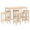 VidaXL Ensemble de bar de jardin 7 pcs Bois de pin massif, ensemble de bar, ensemble de meubles, ensemble de bar extérieur, 3154755