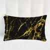 Gold Marble Patterned Black Large Throw Pillows Covers, Decor Pillow Case Covers for Bedroom Sofa Throw Pillow Case Cushion Cover for Couch Home