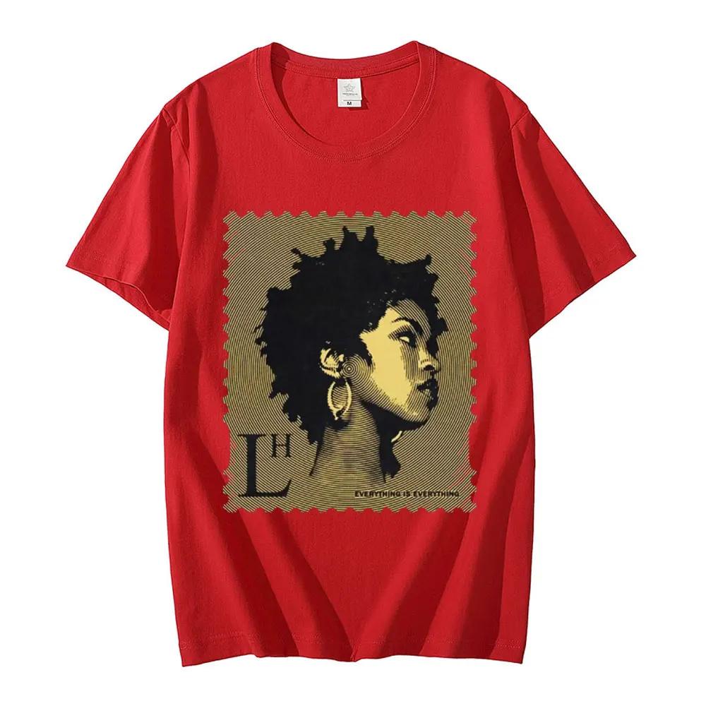 Rapper Lauryn Hill Music Album Graphic TShirt Unisexs Womens Vintage Casual Short Sleeve T Shirt Fashion Hip Hop Rock Streetwear