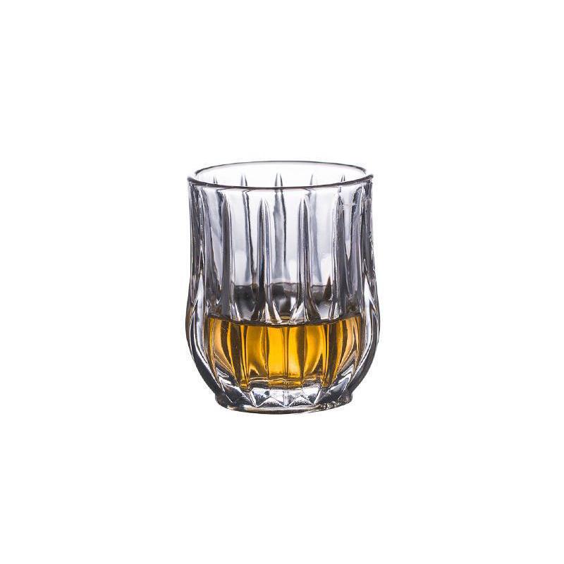 

80ml 1/2/4 Pcs Sets Luxury Wine Glasses Diamond Caved Spirits Cup Party Small Wine Cup Bar Glassware Whiskey Cocktail Glasses 80ml