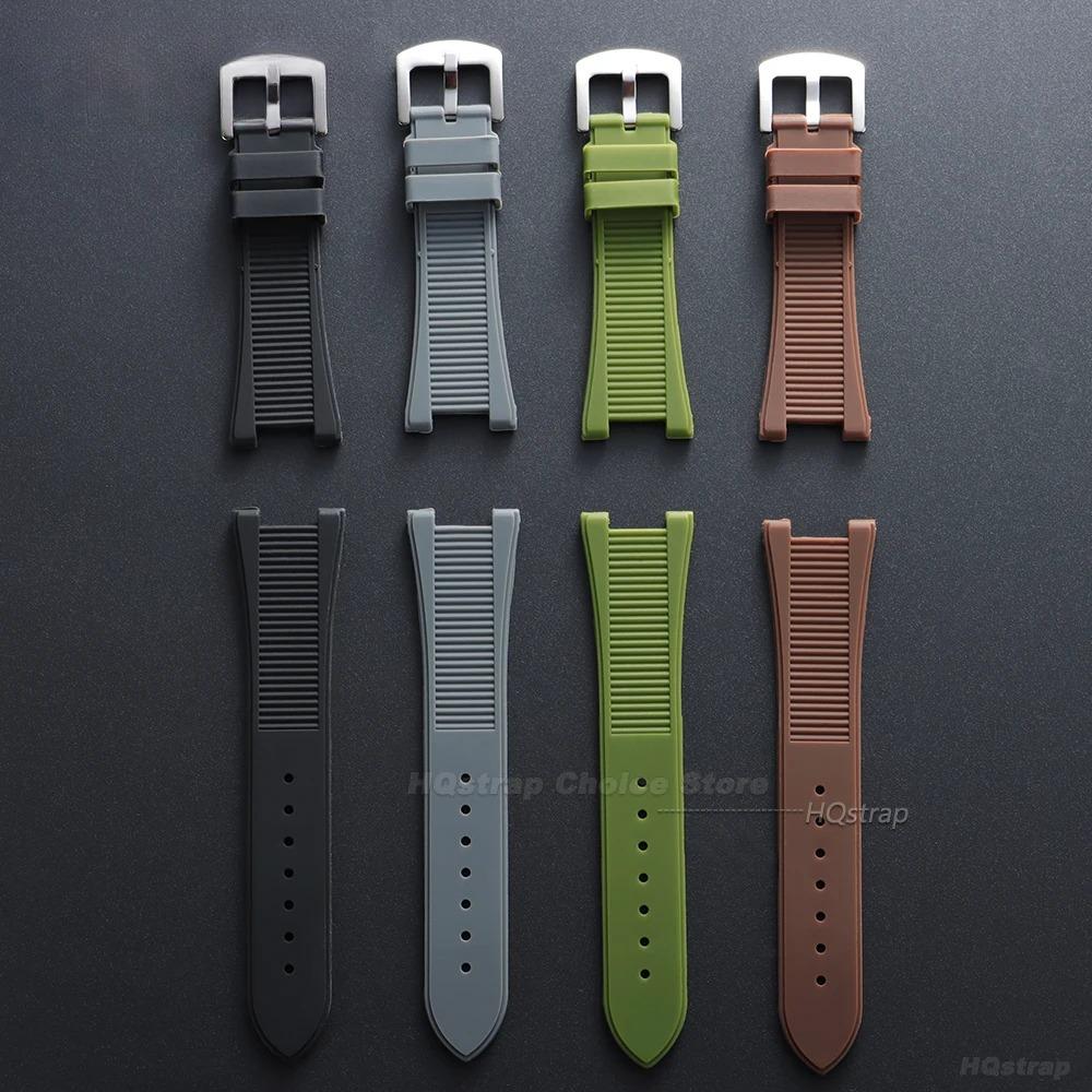 25x13mm Silicone Strap for Patek Philippe Watch Band Series 5711/5712/5980 Women Men Waterproof Bracelet Sport Rubber Wristband