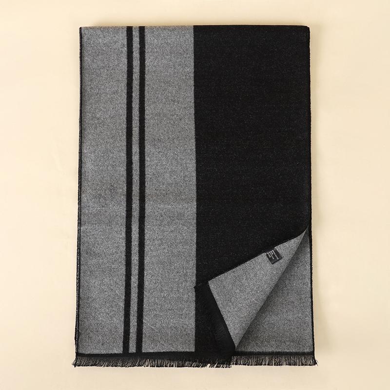 NEW Fashion Winter Men's Cotton Scarf Warm Neckerchief Patchwork Striped Scarves Soft Long Casual Male Bufanda Pashmina Shawl