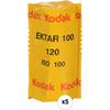 Kodak Professional Color Negative Film, Ektar 100/120, 5-Pack, 8314098