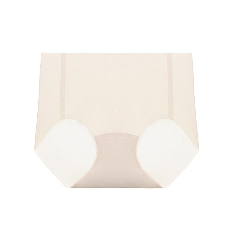 Lipstick Panties: Girl's Summer Ice Silk Mid-Waist Seamless Quick-Dry Breathable Hip-Lifting Underwear