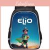 Elio Dual Layer 16in Backpack Geometric Print Oxford Fabric School Bag For Students Kids Daily Use