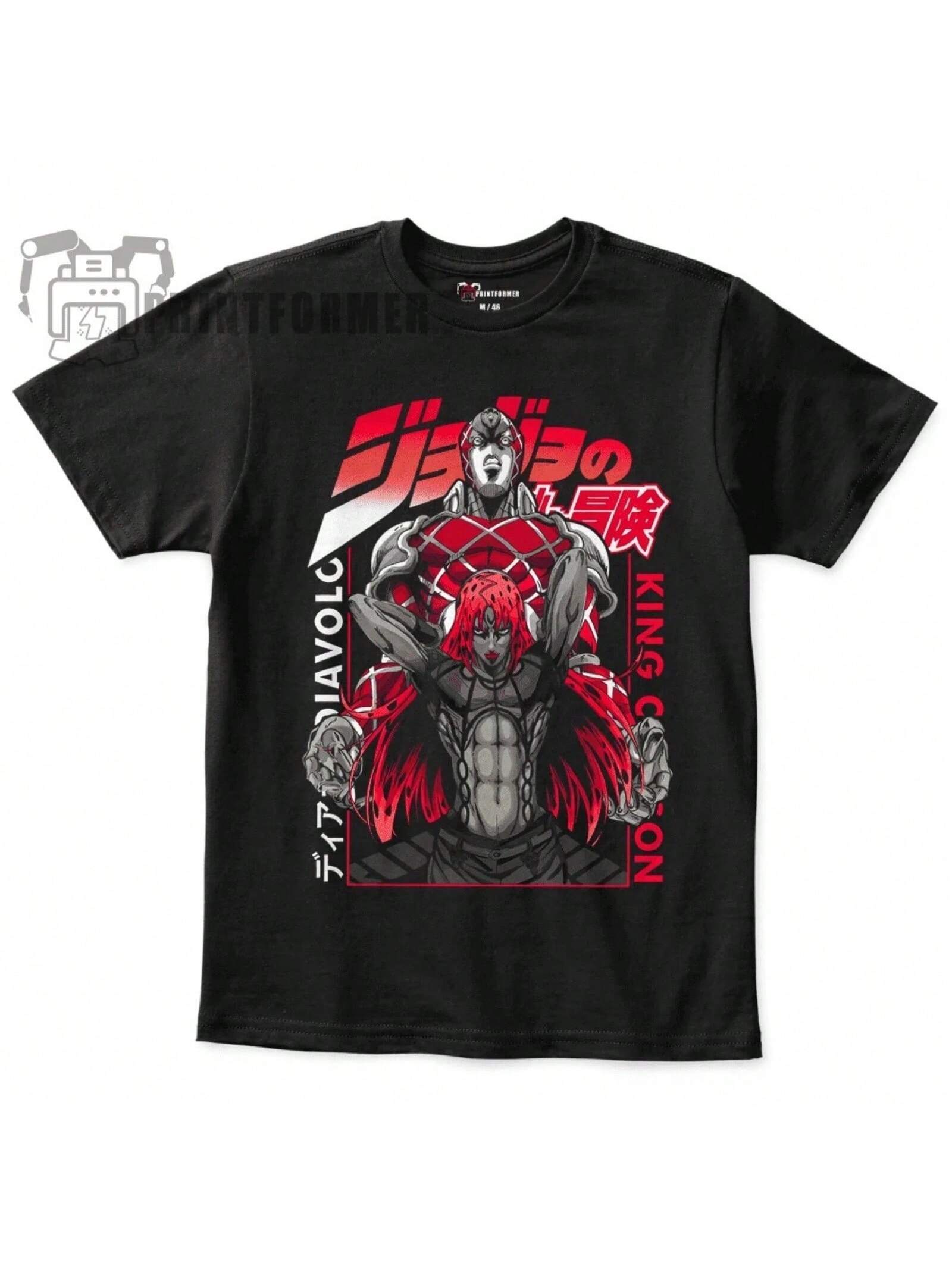 s Bizarre Adventure Dio Brando Anime Manga Unisex T-Shirt Soft Tee S разноцветный