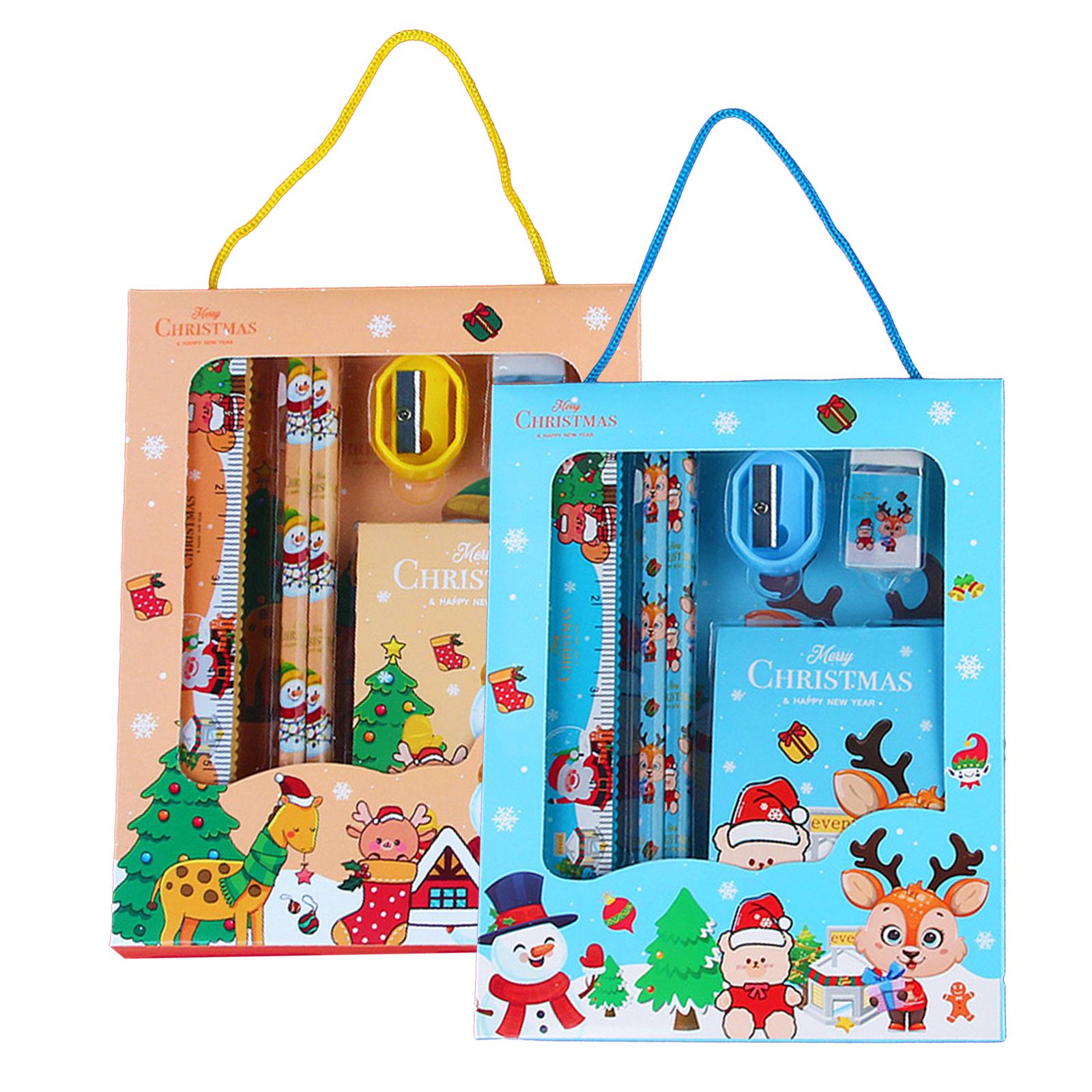 Kids Chrismas Gifts Stationery Kits Christmas Stationery Gift Set Eraser Suite 1