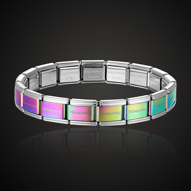 Lanruisha Namination Jewelry Popular Style Stainless Steel Bracelet Letter And Stretch Fashion Bangle For Everybody Jewelry