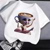 Italian Brainrot T-Shirt Kids Cartoon Anime Print Clothes Round Neck Basic Boys Tops Absorbent Casual Shirts Gift