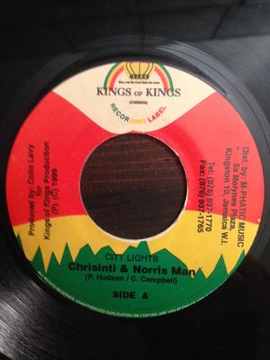 7inch Record CHRISINTI, NORRISMAN - City Lights None Kings of Kings 1999 Jamaica Reggae, Ska & Dub Used