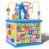 Children's Large Wooden Educational Bead Box: Multifunctional Toy for Early Intelligence Development