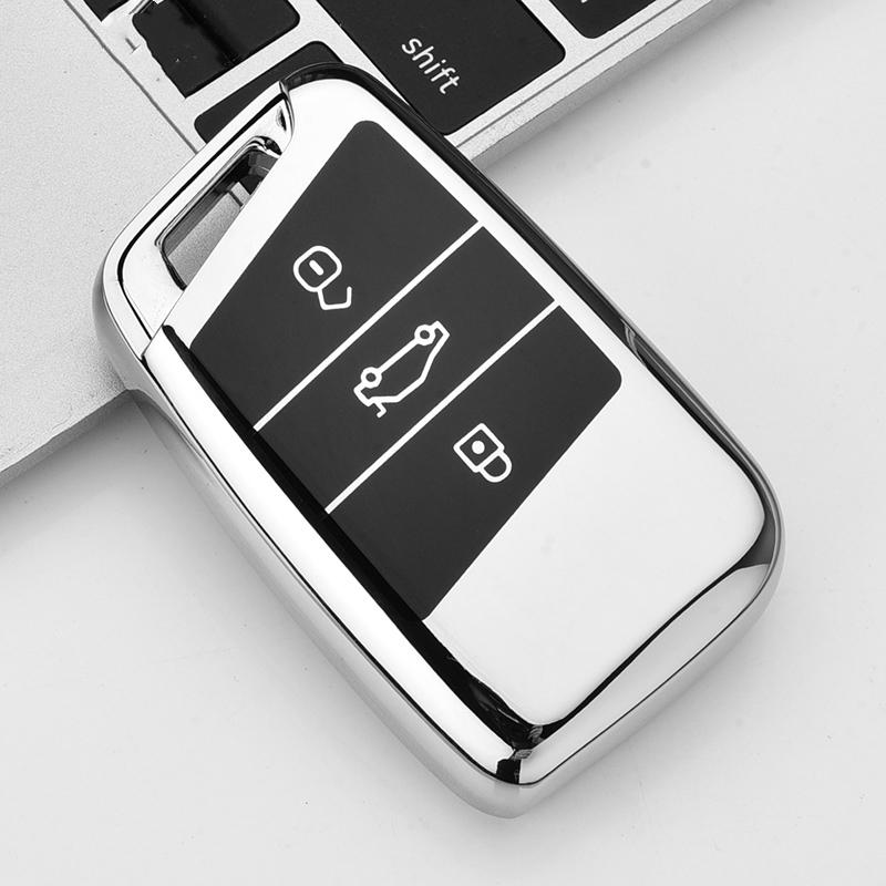 Tpu Car Key Case Cover Shell Fob For Vw Taos Tiguan Atheon Rline Polo Passat B8 For Skoda Kodiaq Octavia Fabia Karoq Seat