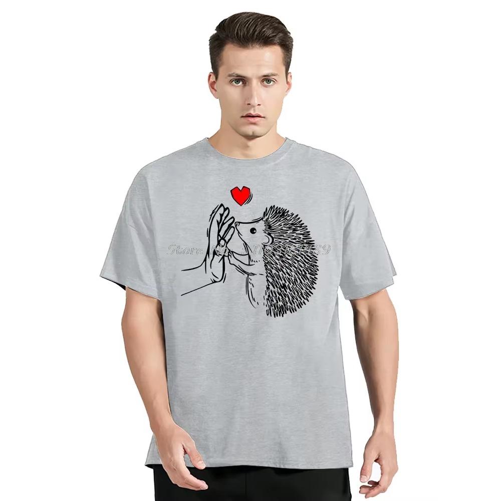 Funny Anatomy of A Hedgehog Pet T Shirts Tee Tops Round Neck Fitness Short-Sleeve Fashion Tshirt Clothing Casual Basic T-shirts