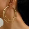 Women's Earrings, Exaggerated Multi-Layered Hoop Earrings, Suitable for Everyday Wear and Vacation Wear