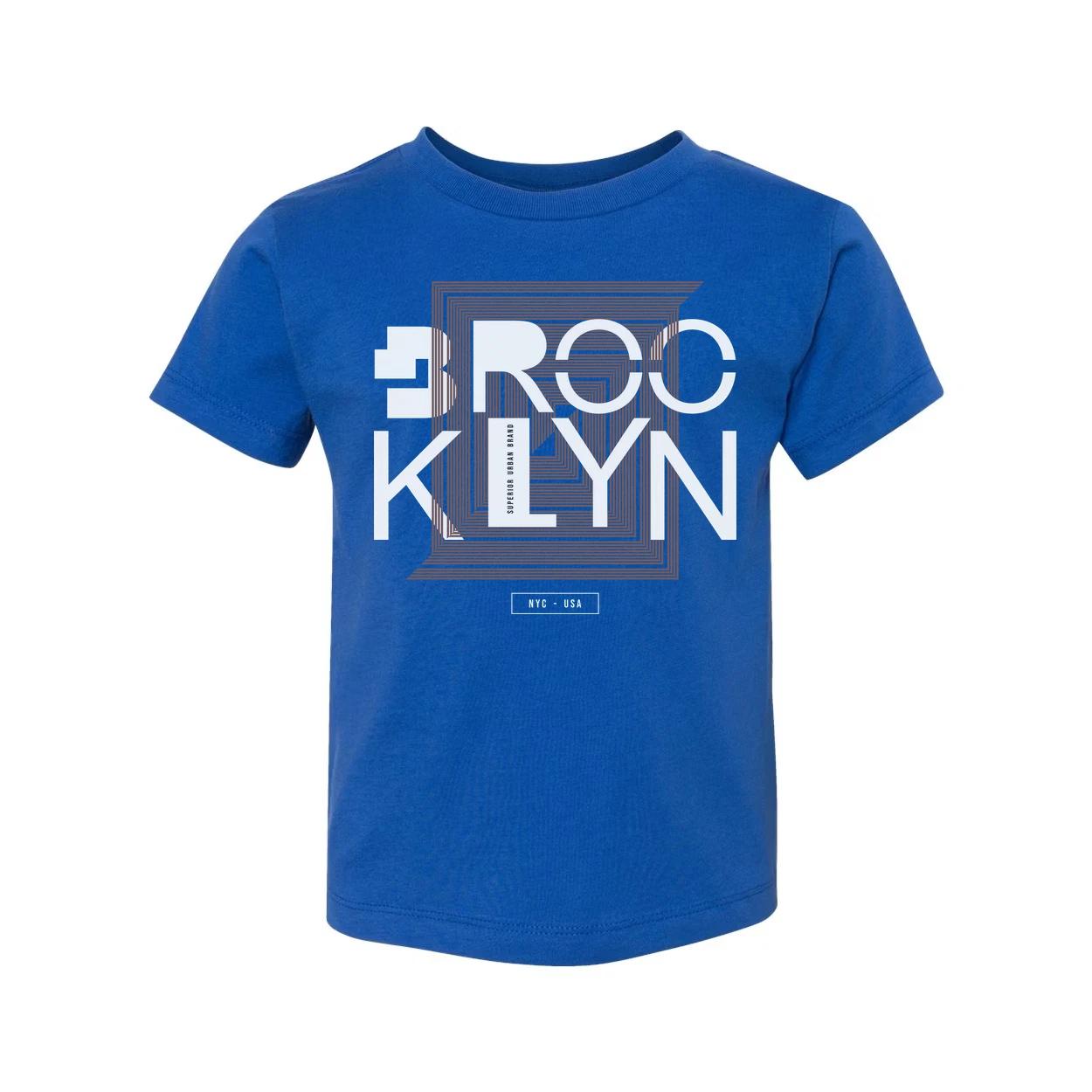 Brooklyn Geometric Square Graphic T Shirt L