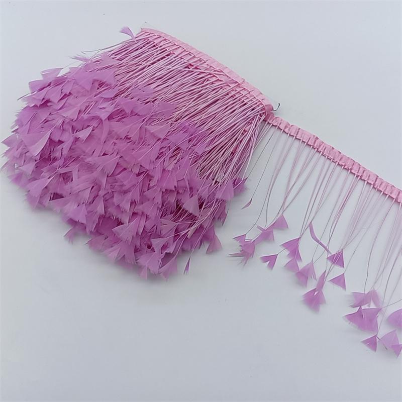 1Yards Pheasant Chicken Feathers Trims Sewing In Dress Fringe For Clothes Diy Needlework Decor Wedding Plume Crafts Accessories