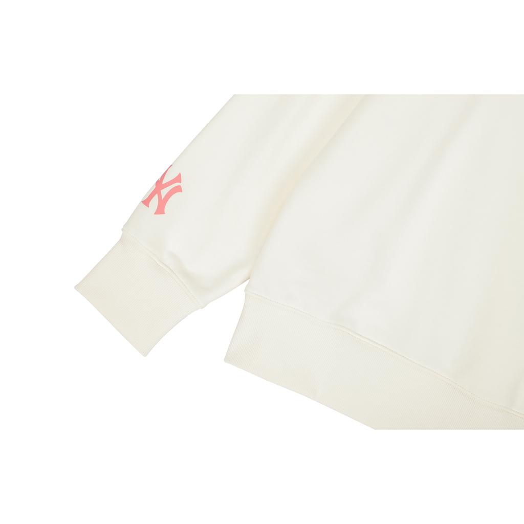 New MLB New York Yankees Sweatshirts Unisex Cream White 3AMTL0121-50CRS