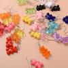 Candy Color Resin Bear Earrings for Women - Cute Cartoon Transparent Jewelry