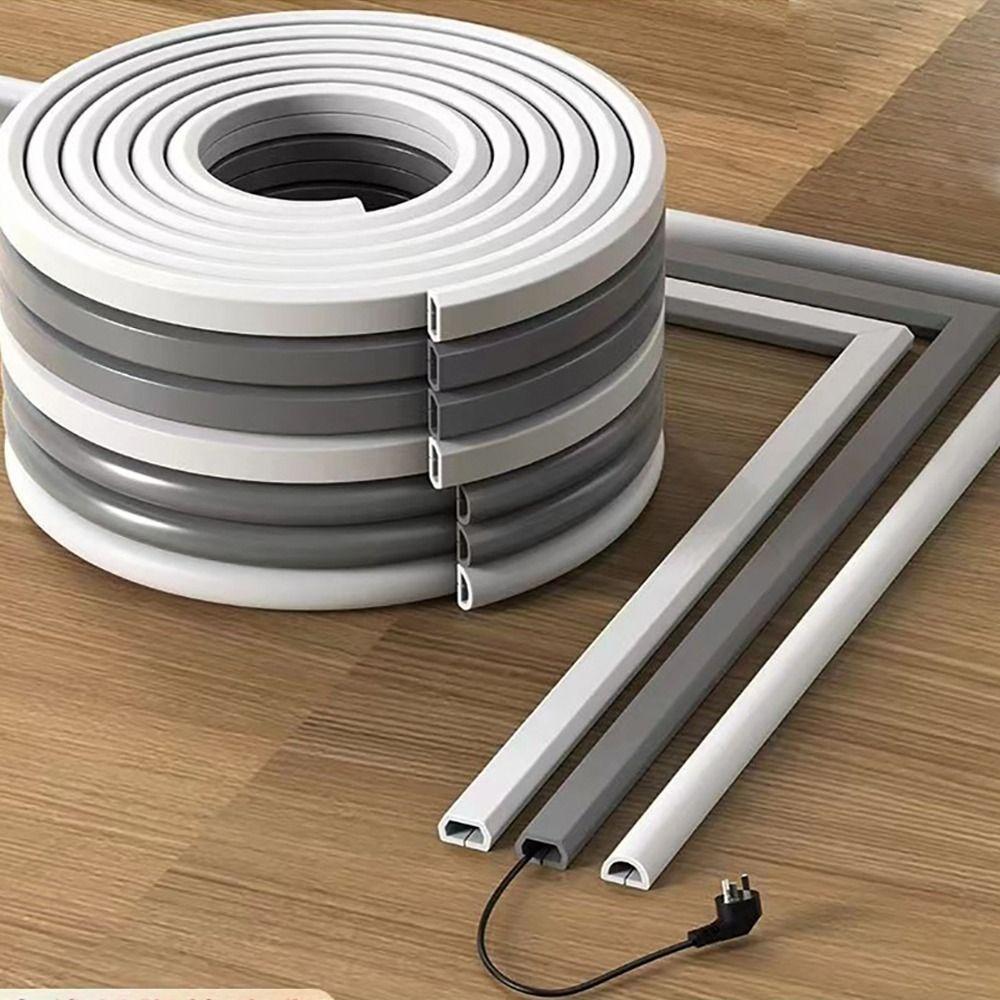 Cord Protector Extension Wiring Duct Protector Floor Cord Cover Wire Organizer Practical Home Outdoor Power Cable Protector