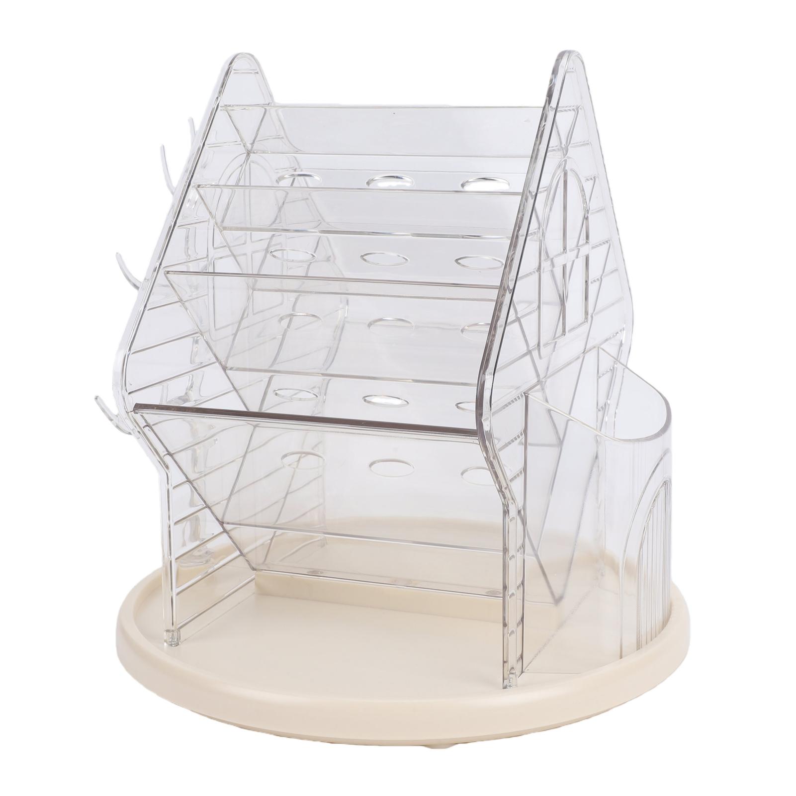 Clear Rotating Makeup Organizer Multi Layer Spacious 360 degrees Rotating Makeup Organizer for Skincare Perfume