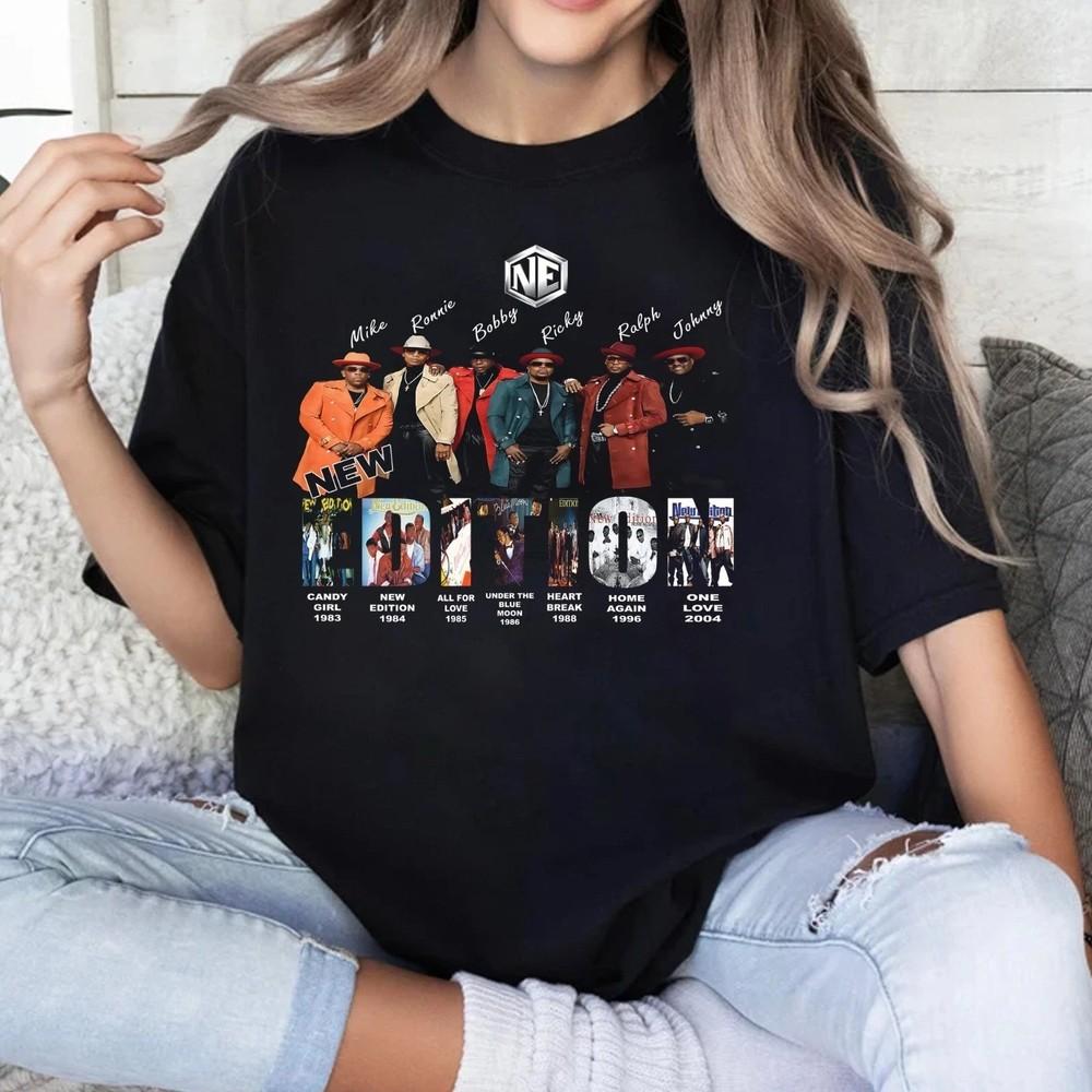 The New Edition Way 2026 Tour Shirt Vintage New Edition Albums Fan Gift Shirt Unisex T-Shirt S