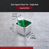 ZISIZ Square Stainless Steel Jam Pot