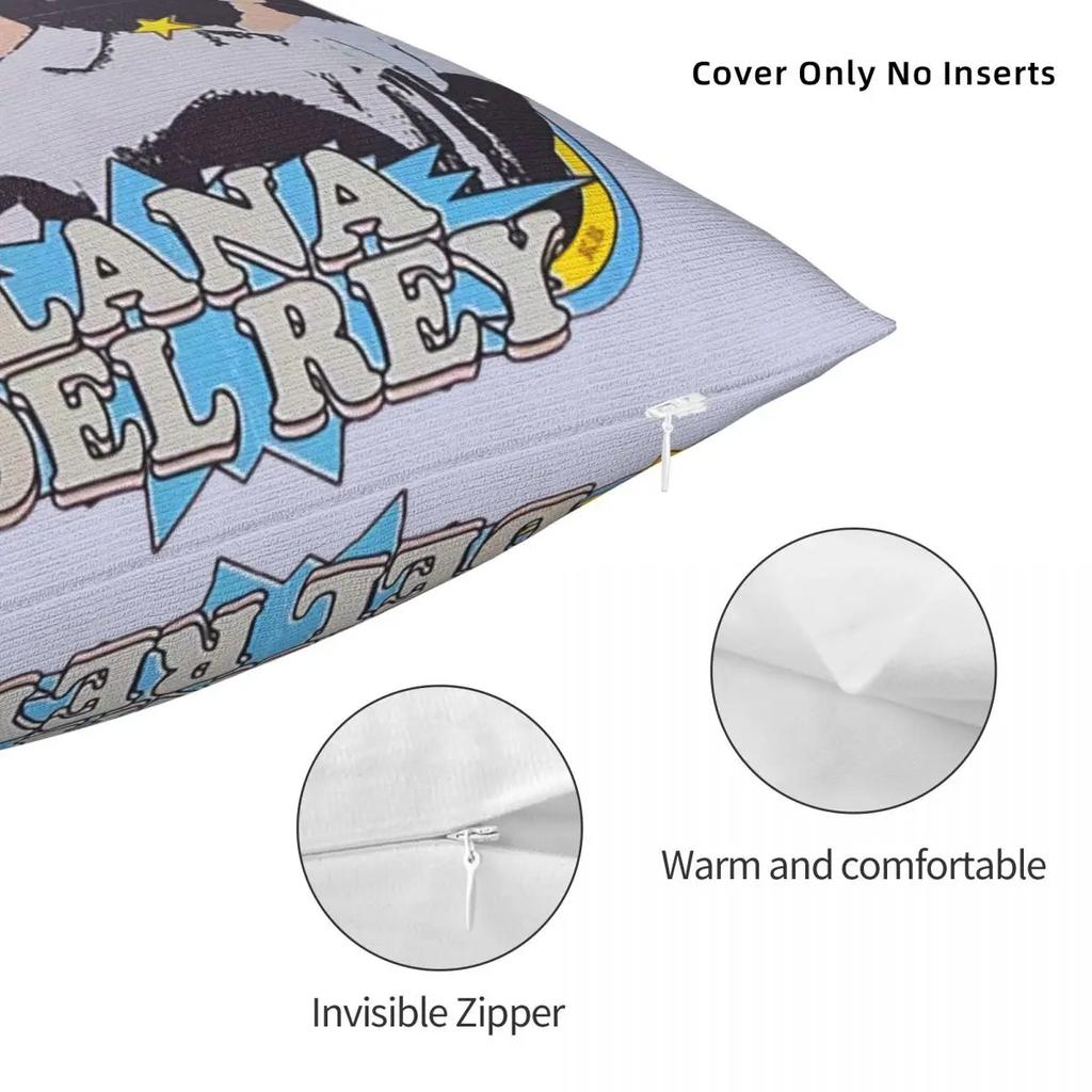 Amazing Lana Del Rey Square Pillow Case Cushion Covers  Decorative Pillowcase for Sofa