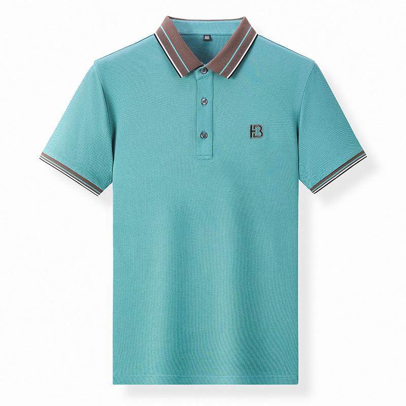 High Quality Men's Cotton Short-sleeved T-shirt Summer New Casual Polo Shirt Men's T-shirt Half-sleeved Bottoming Shirt Trendy