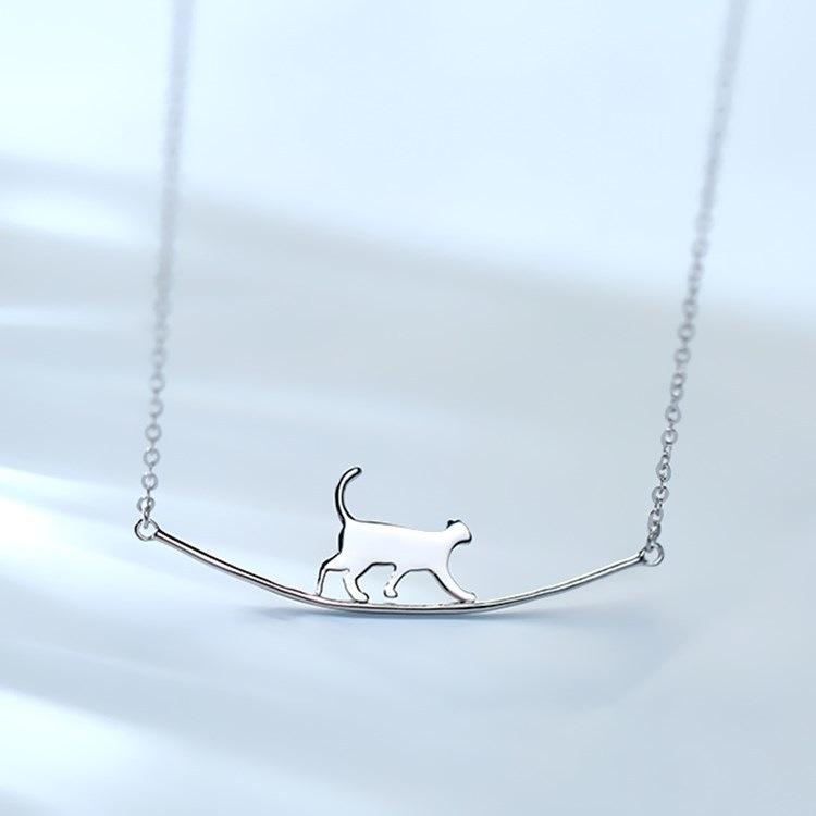 Female Simple Sweet Versatile Kitten Necklace