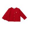 MIKIHOUSE HOT BISCUITS Strickjacke, Rot, für Jungen und Mädchen, Baby, Kinder, Größe S (70-80cm), 71-5801-383