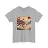 Vintage Cherry Blossom Woodblock Tee Japanese Graphical Art T-Shirt