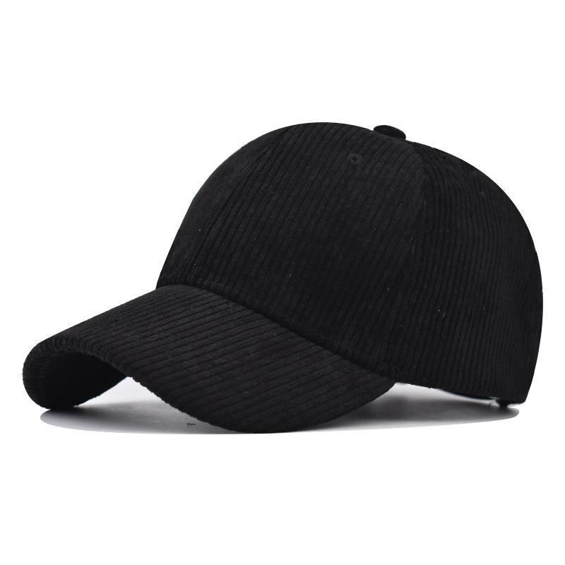 Neue thermische Baseballkappe, Cord-Baseballkappe Koreanische Version vielseitige karierte kältefeste Kappe