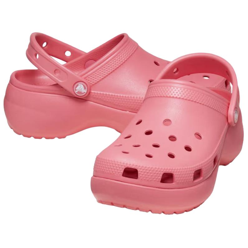 Crocs Women's Classic Platform Clog Hot Blush Comfort Slip On 206750-6XF