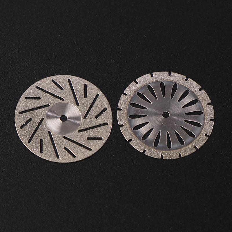 Dental Lab Double Sided Diamond Cutting Disc 22Mm For Separating Polishing Ceramic Crown Plaster Or Jade