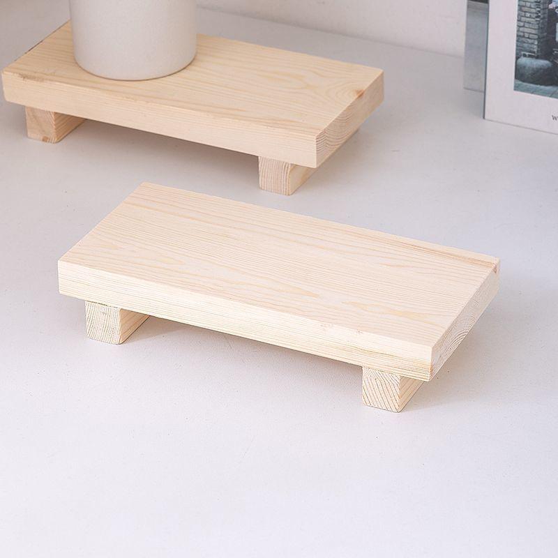 Square Wooden Tray for Decorative Displays, Photography, and Restaurant Decor