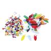 100x Mini Brads Picture Frame Turn Buttons Crafting Assorted Colors Paper Fasteners for Photos