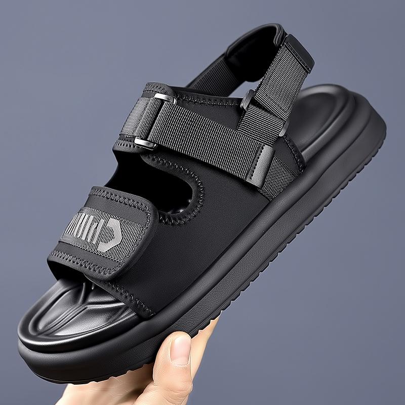 

Fashion Men Summer Casual Shoes Breathable Men s Leisure Walk Sandals Quick Dry Man Wading Aqua Shoes Hollow Out Mesh Luxury Sandals 44 чёрный