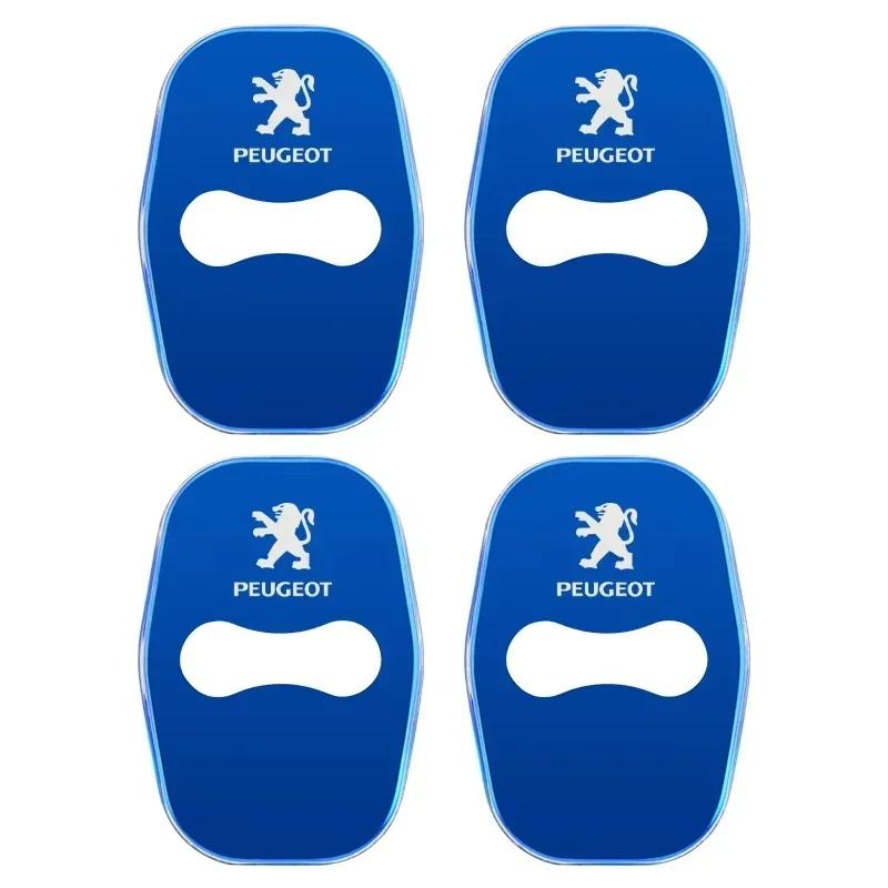 Samolepka na auto 2025 Horké 4ks Nerezové kryty zámků dveří auta Samolepky Pro Peugeot 208 3008 407 2008 508 206 308 307 Interiér Au