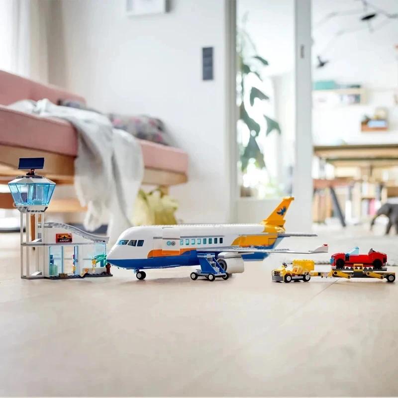 Byflyplass Fly Modell Byggeklosser Pedagogiske Fly Byggeklosser 60262 Pedagogisk Leker for Barn Gave