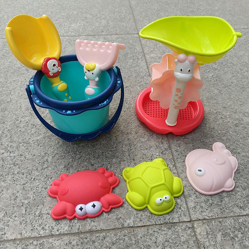 Children Beach Toy Suit Shovel Bucket Playing with Soil Baby Sand Digging Tool Sand Boys and Girls Sea Treasure Edge