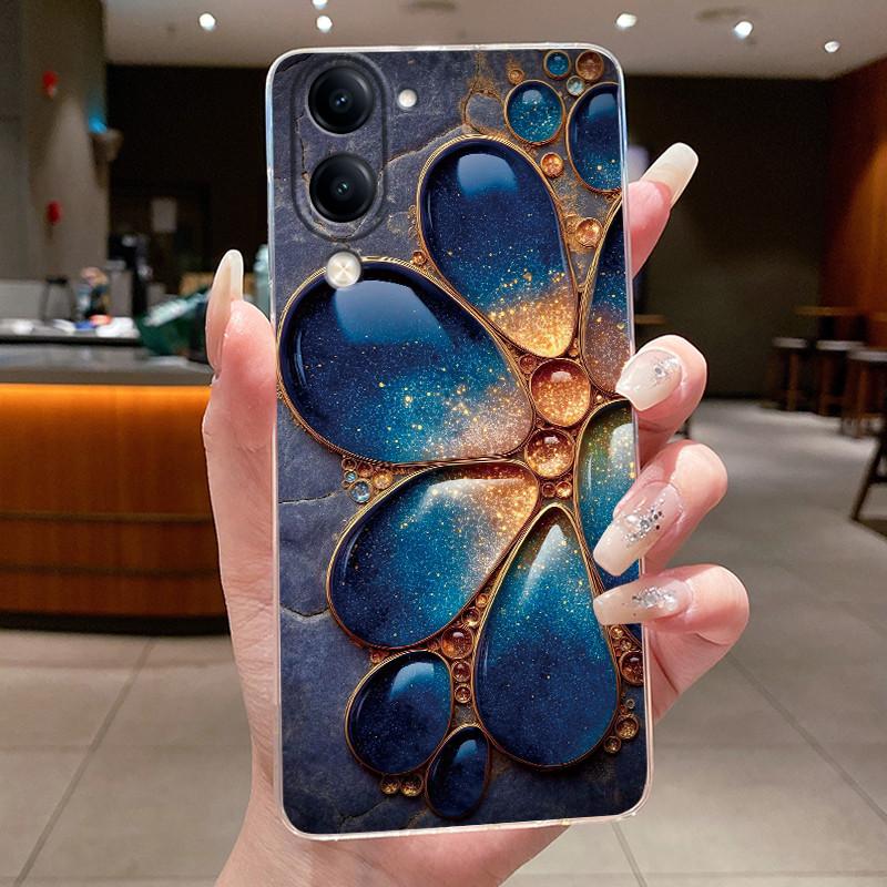 Casing For Vivo Y04 Case Luxury Dragon Cute Cool Boys Girls Back Cover For VivoY04 Vivo Y 04 Y29s Y29t 5G Transparent Phone Case