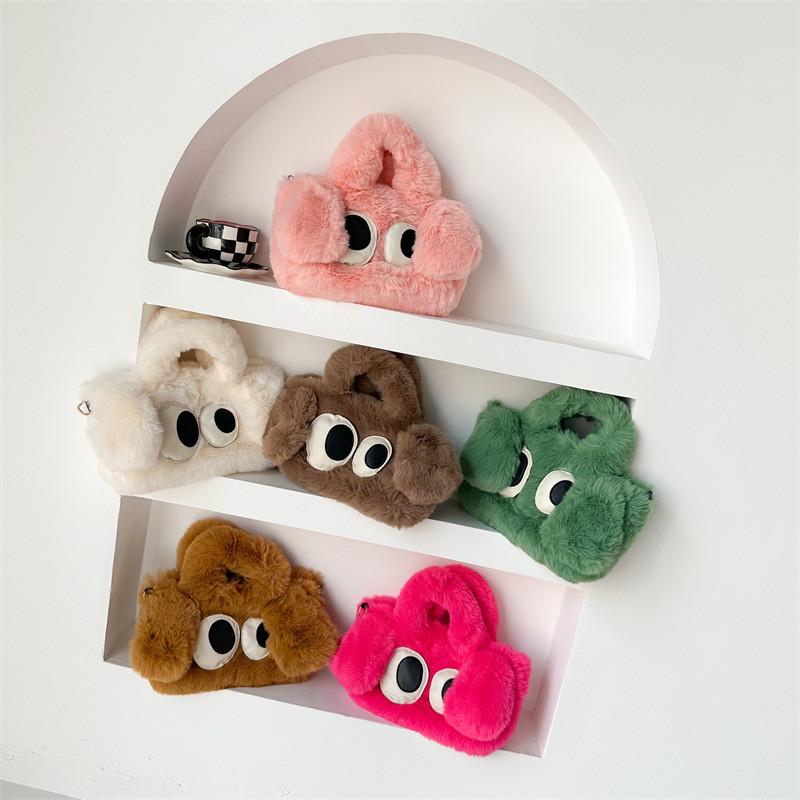 Plush Cartoon Childrens Shoulder Bag With Breathable Material For Kindergarten Kids