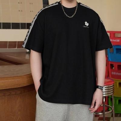 Waffle Stretch Fit Anti-wrinkle Loose Men's Short Sleeve Fashion Short-sleeved Tops Comfortable Lightweight T-shirt