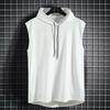 New Fashion Zipper Cardigan Sweater Mens Sleeveless Hooded Vest Jacket Plus Size S-4XL Streetwear Vest Hoodies