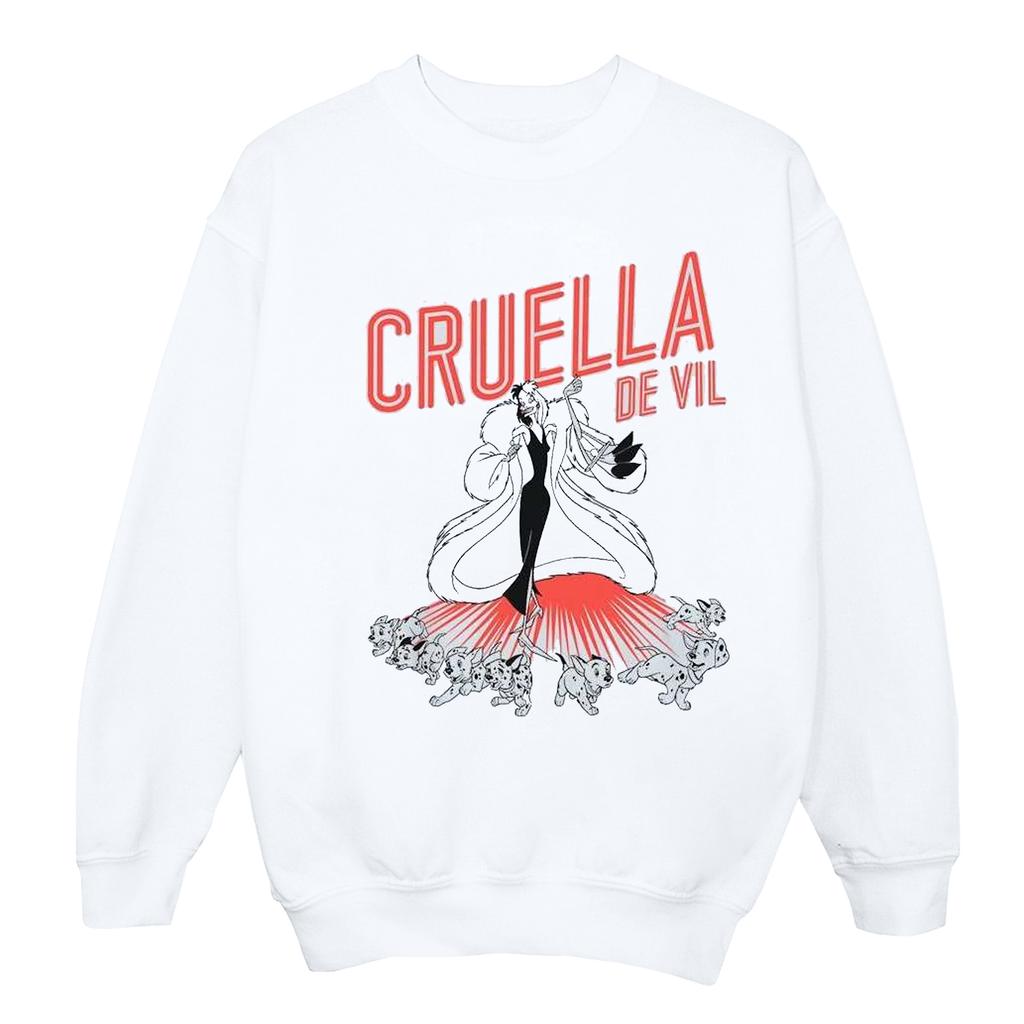 Disney Womens/Ladies Cruella De Vil Dalmatians Sweatshirt